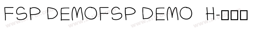 FSP DEMOFSP DEMO   H字体转换